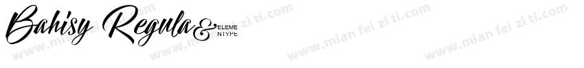 Bahisy Regula字体转换